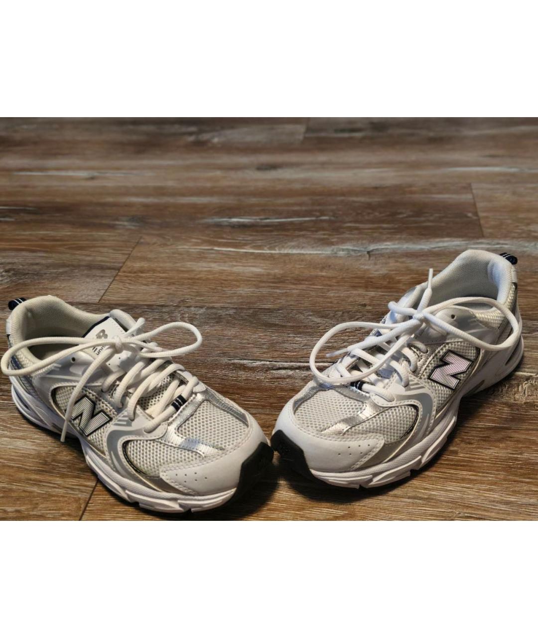 NEW BALANCE Белые текстильные кроссовки, фото 7