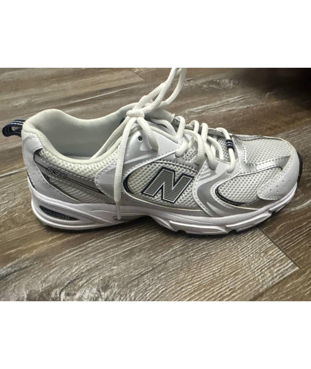 NEW BALANCE Белые текстильные кроссовки, фото 8