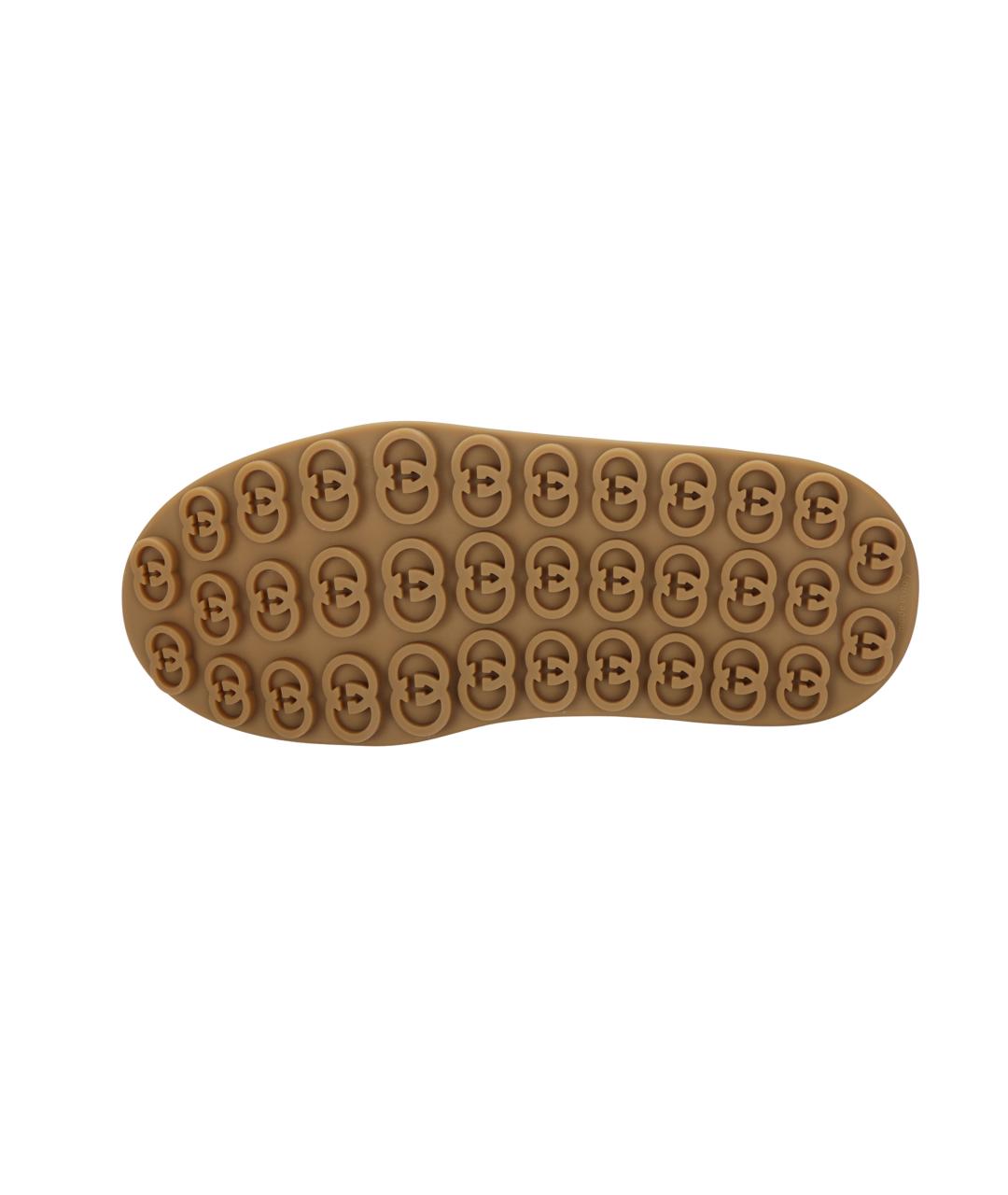 GUCCI Бежевые текстильные кроссовки, фото 5