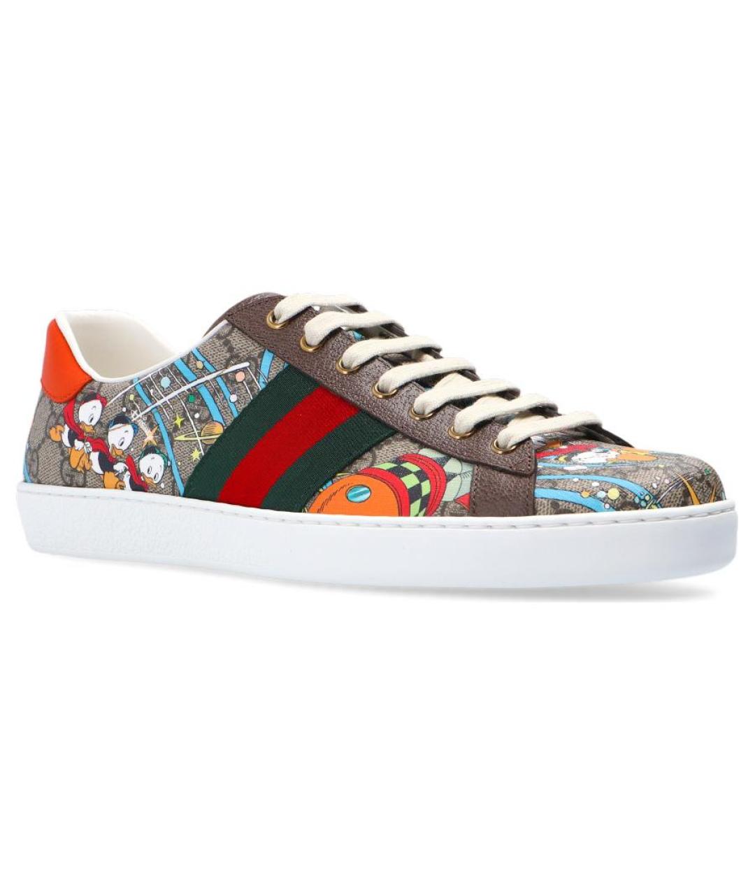 GUCCI Мульти низкие кроссовки / кеды, фото 4