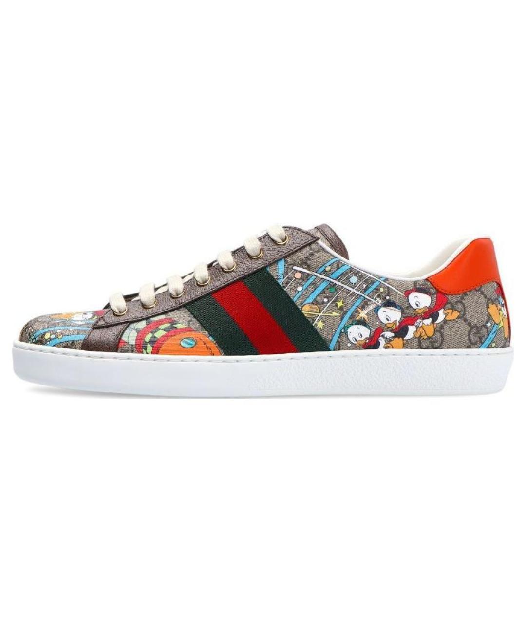 GUCCI Мульти низкие кроссовки / кеды, фото 2