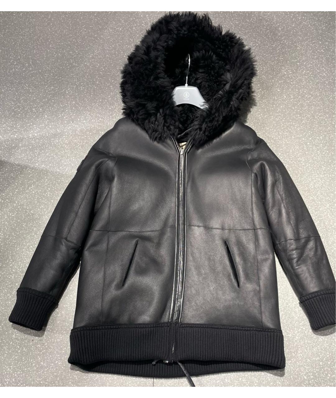 BOGNER Черная меховая дубленка/шуба, фото 9