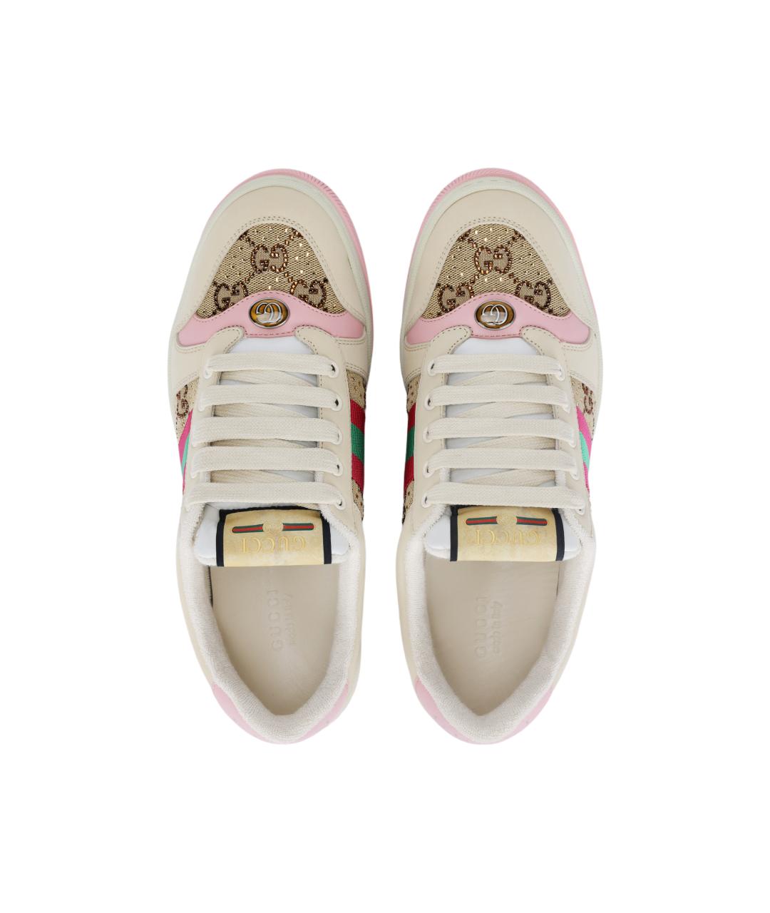 GUCCI Бежевые кроссовки, фото 3