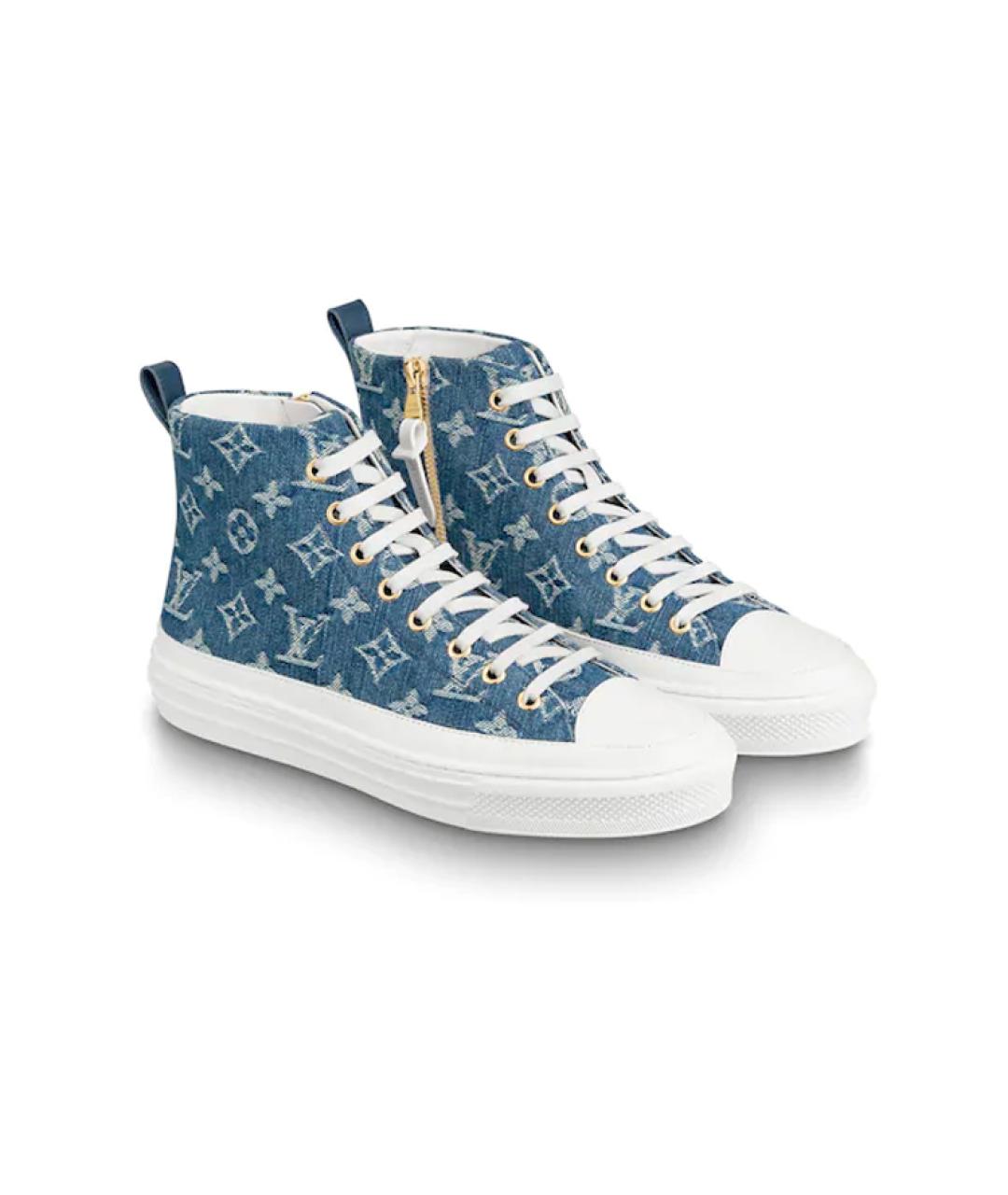 LOUIS VUITTON Синие кеды, фото 3