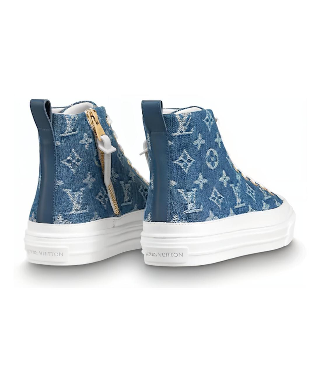 LOUIS VUITTON Синие кеды, фото 4