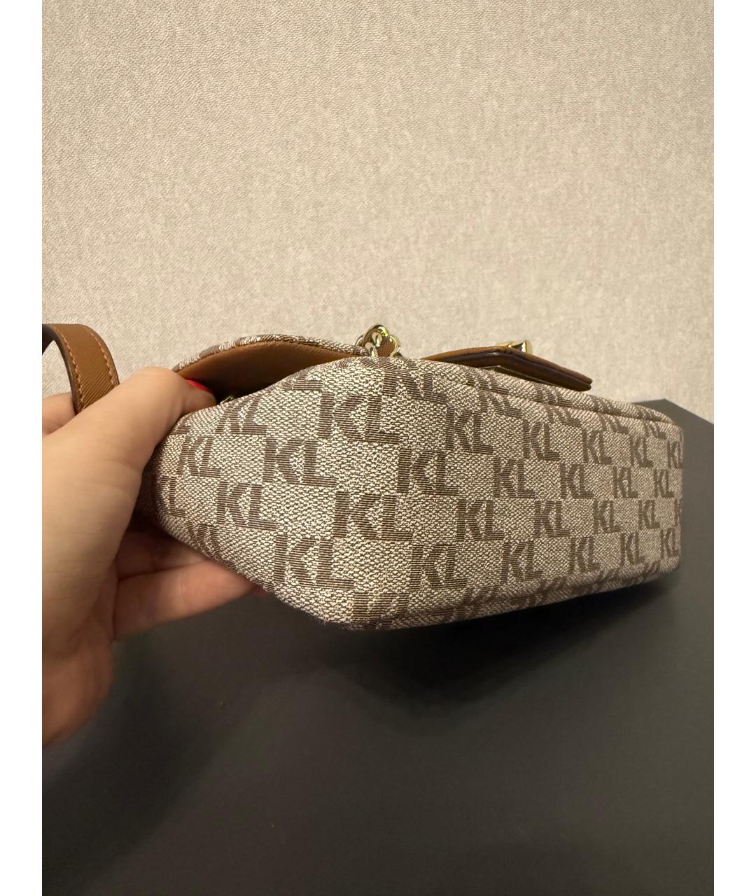 KARL LAGERFELD Бежевая сумка через плечо, фото 8