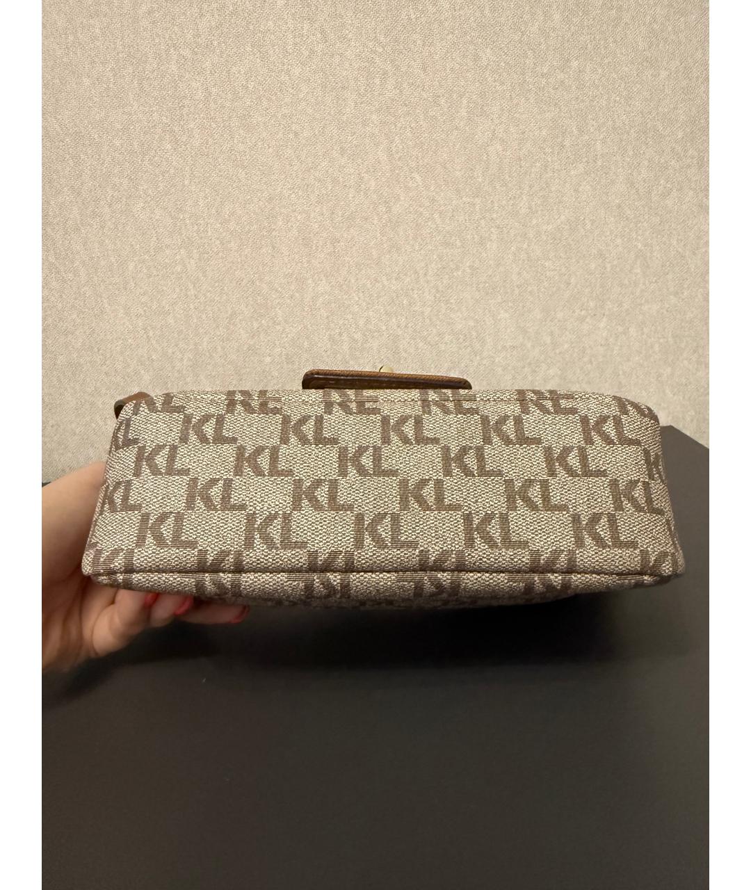 KARL LAGERFELD Бежевая сумка через плечо, фото 7