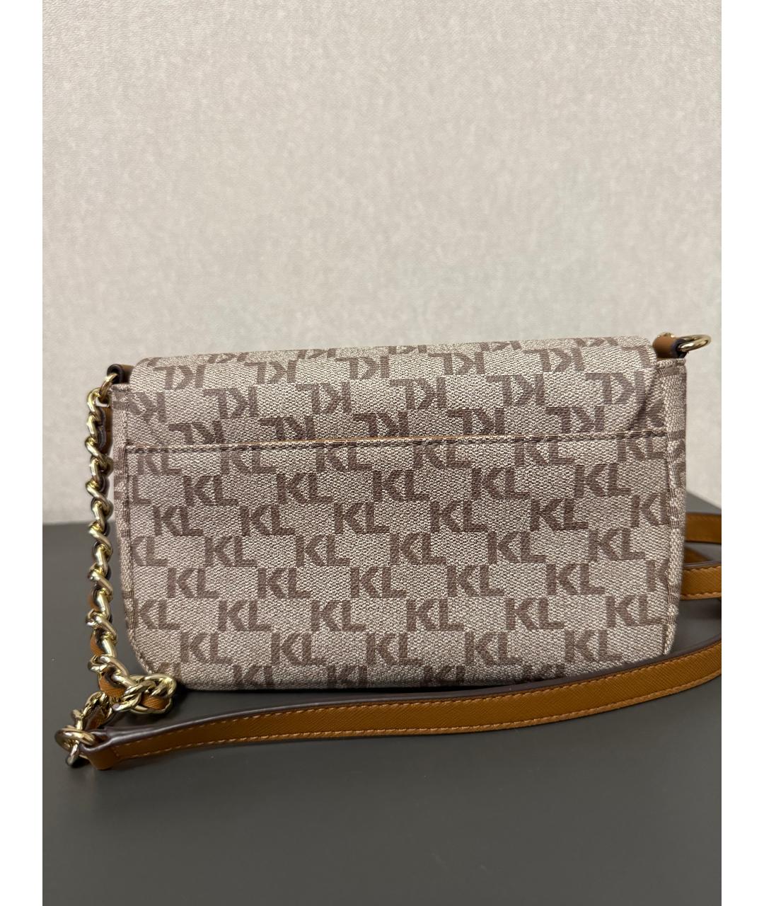 KARL LAGERFELD Бежевая сумка через плечо, фото 4