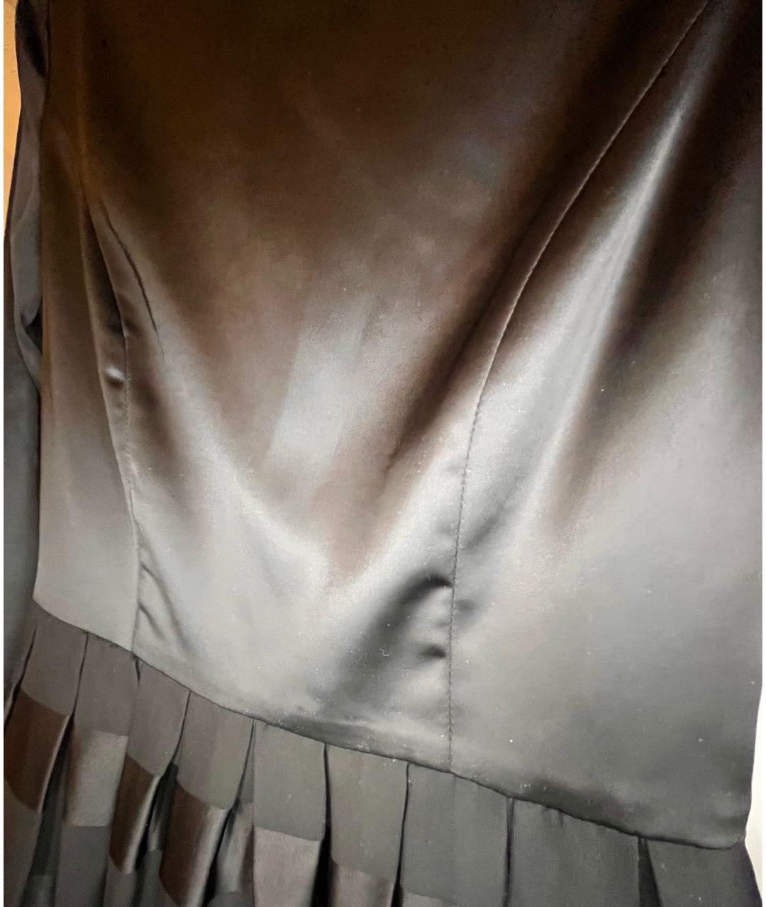 CHRISTIAN DIOR Черное атласное вечернее платье, фото 5