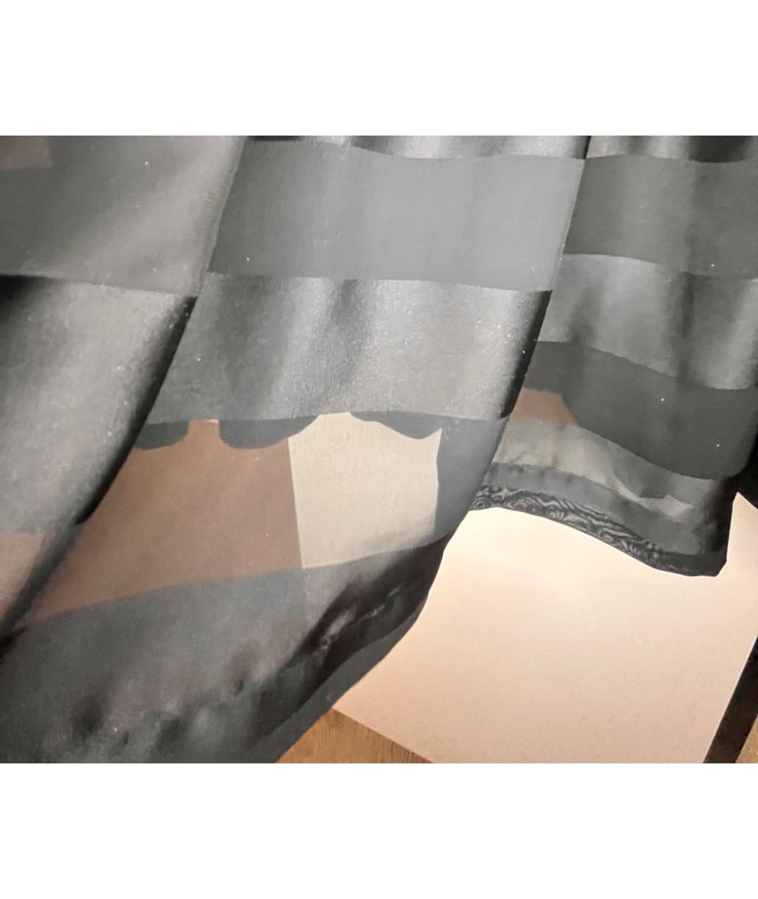 CHRISTIAN DIOR Черное атласное вечернее платье, фото 4