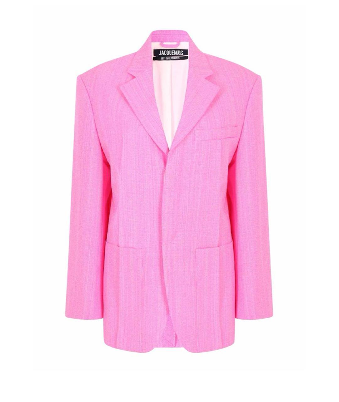 JACQUEMUS Розовый вискозный жакет/пиджак, фото 7