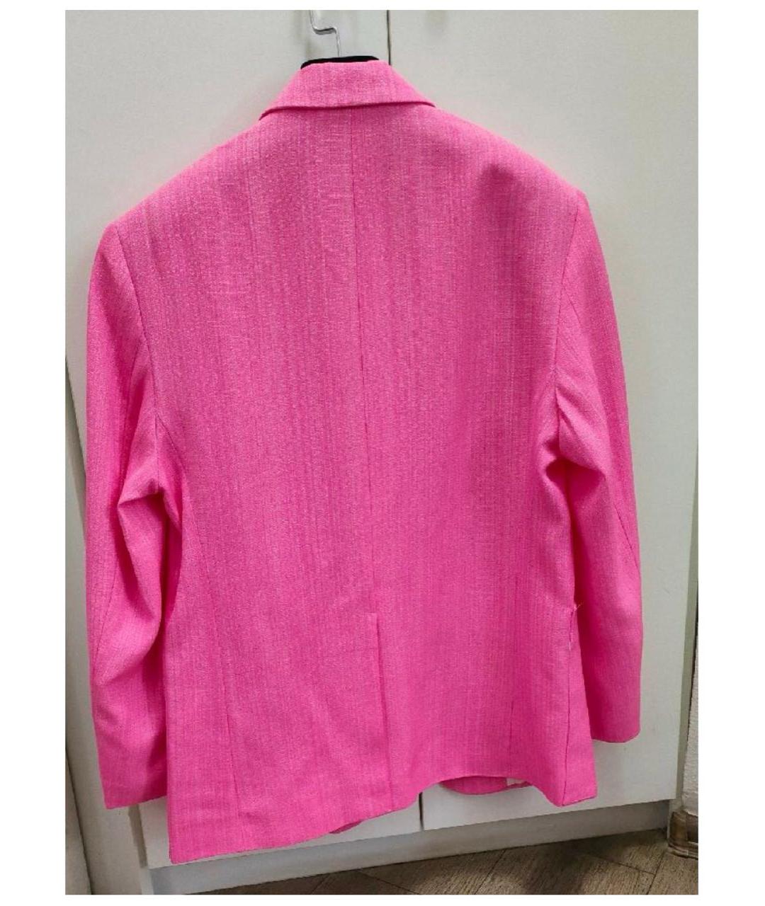 JACQUEMUS Розовый вискозный жакет/пиджак, фото 2