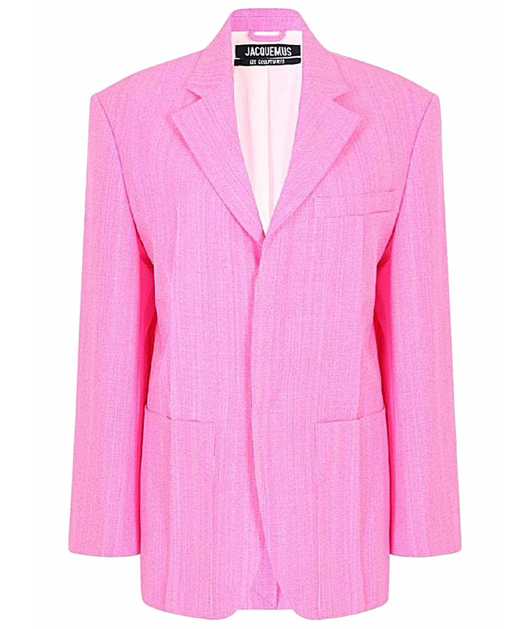 JACQUEMUS Розовый вискозный жакет/пиджак, фото 1