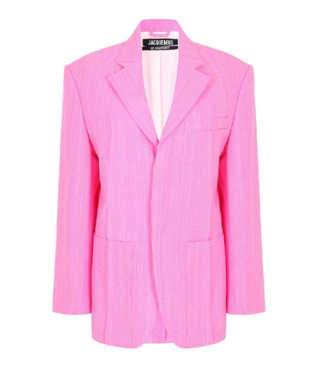JACQUEMUS Розовый вискозный жакет/пиджак, фото 6