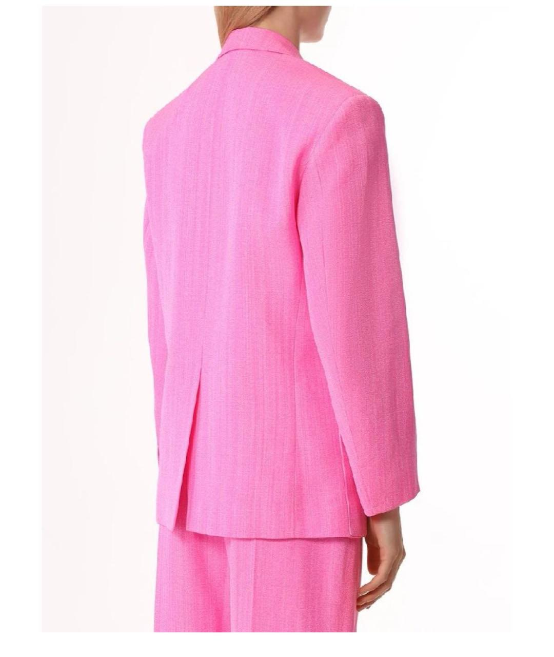 JACQUEMUS Розовый вискозный жакет/пиджак, фото 5