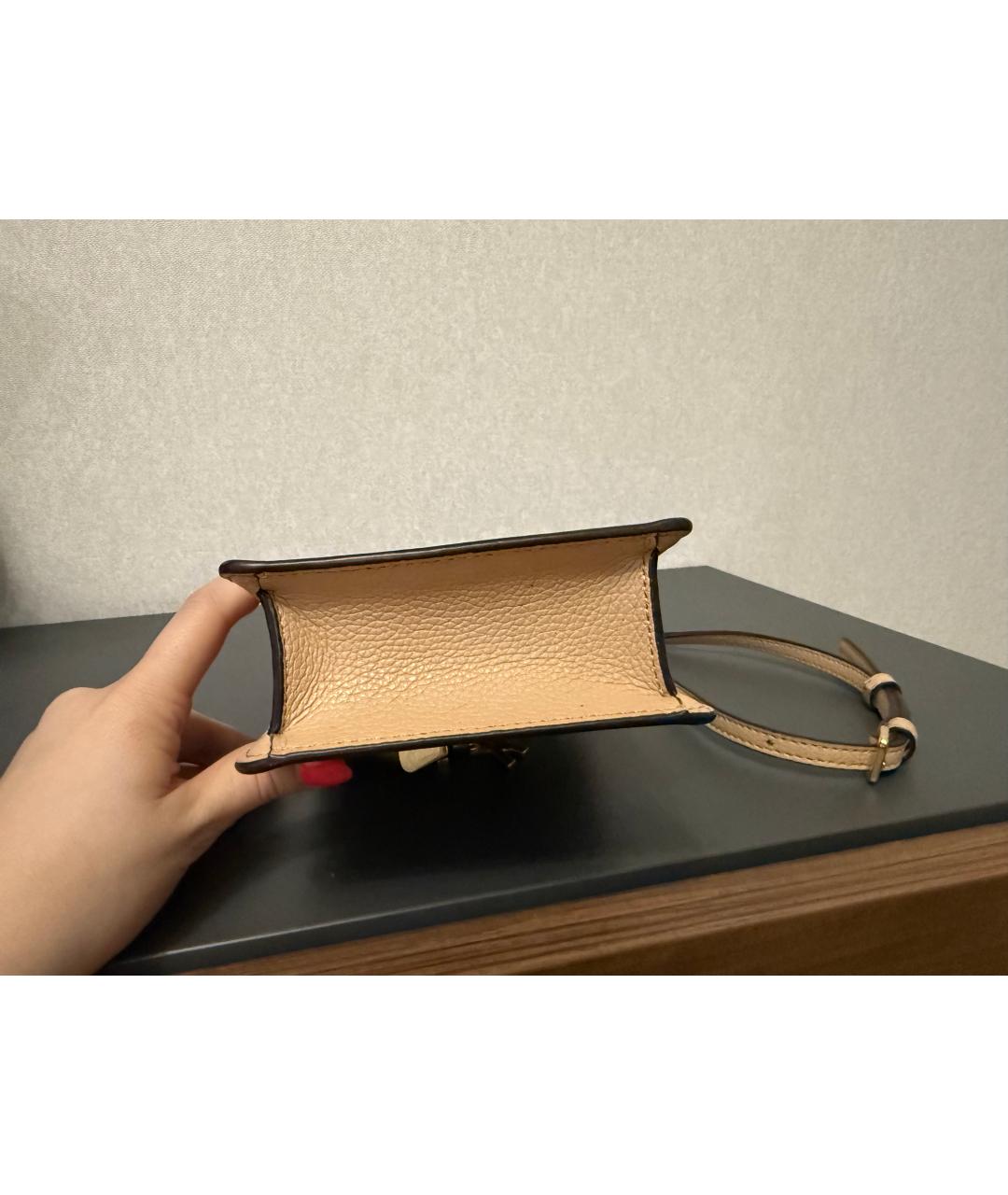 DKNY Бежевая сумка через плечо, фото 7