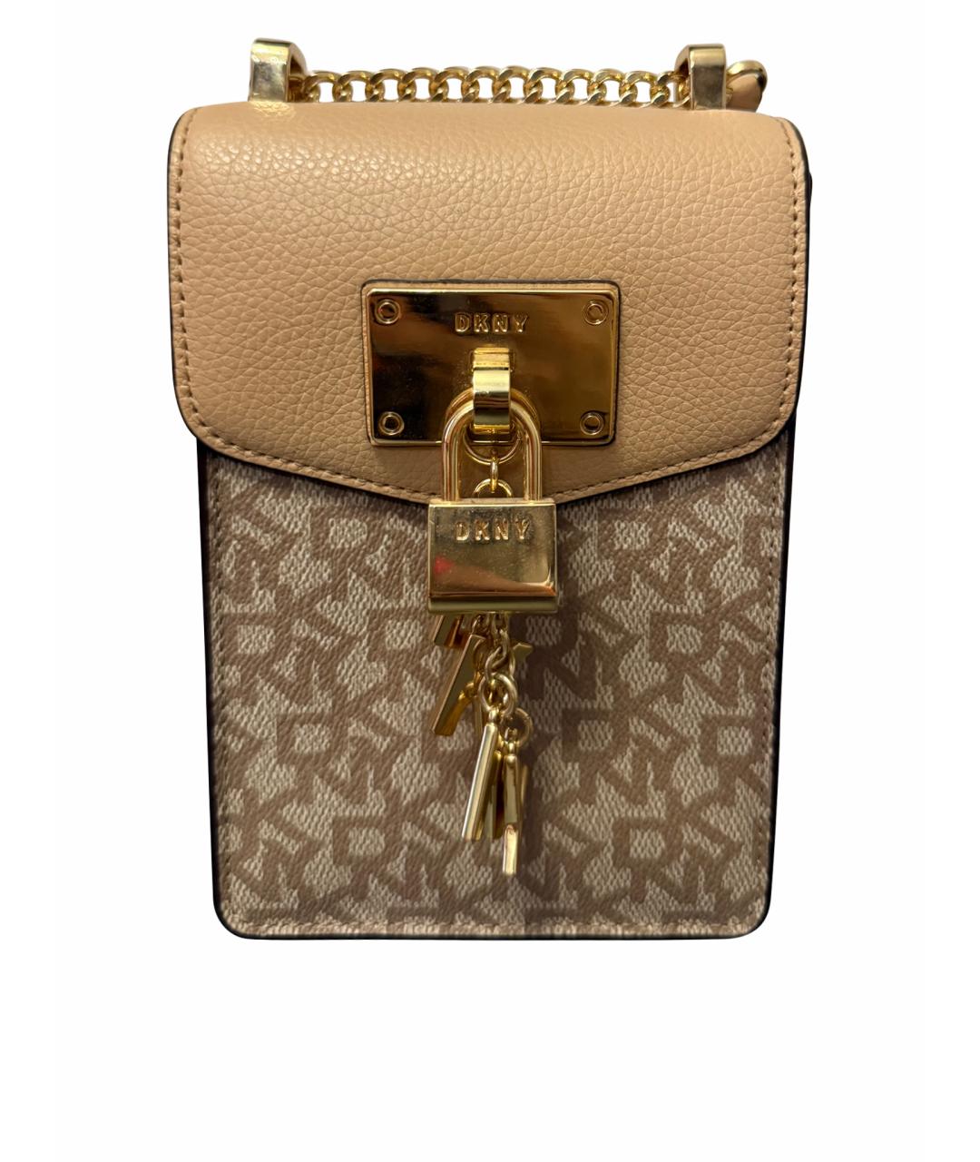 DKNY Бежевая сумка через плечо, фото 1