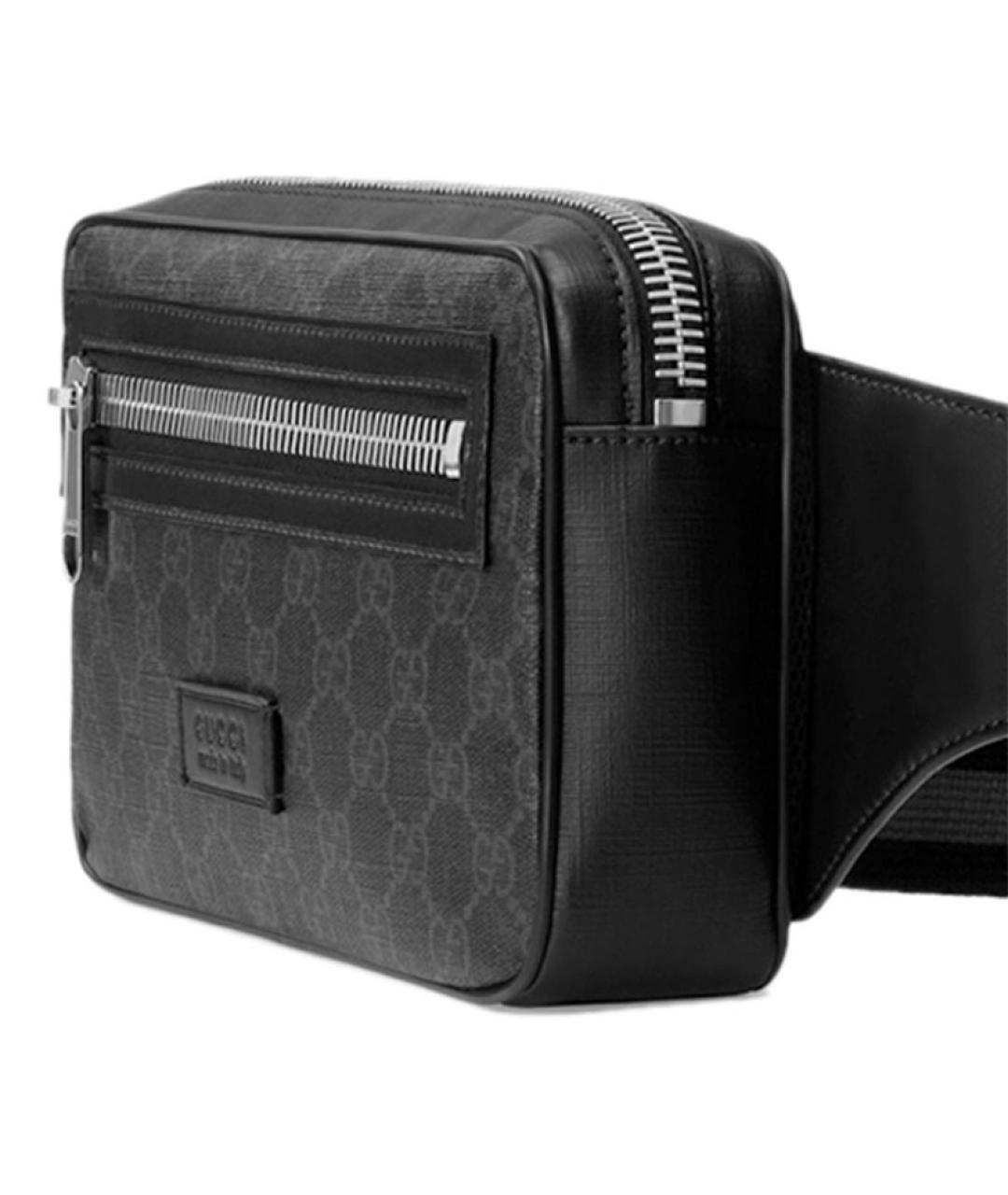 GUCCI Черная поясная сумка, фото 5