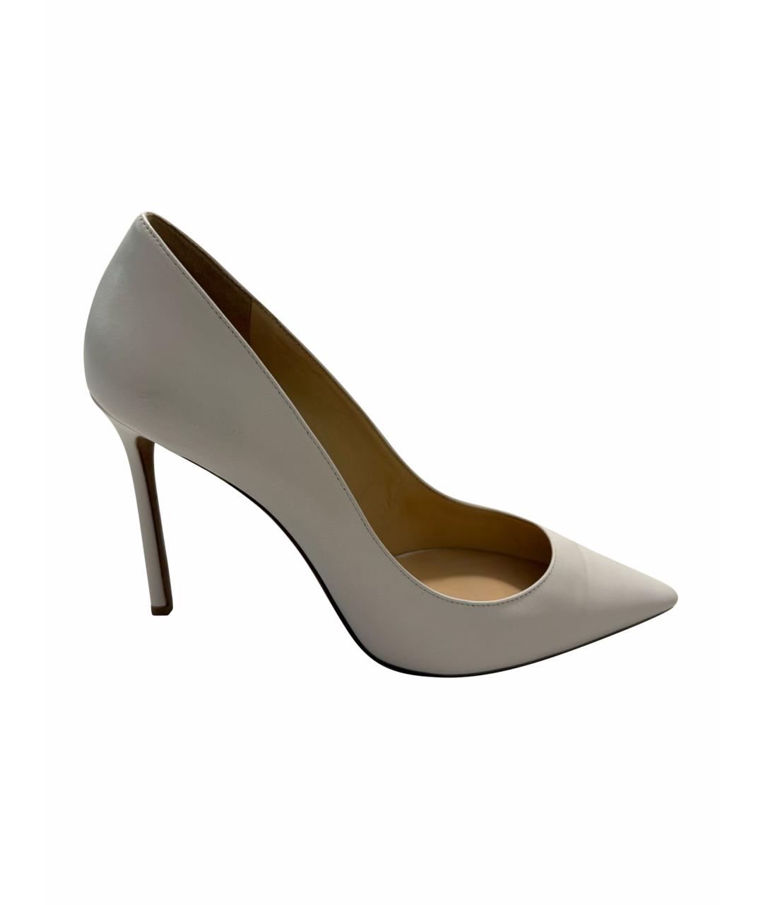 JIMMY CHOO Белые кожаные туфли, фото 1