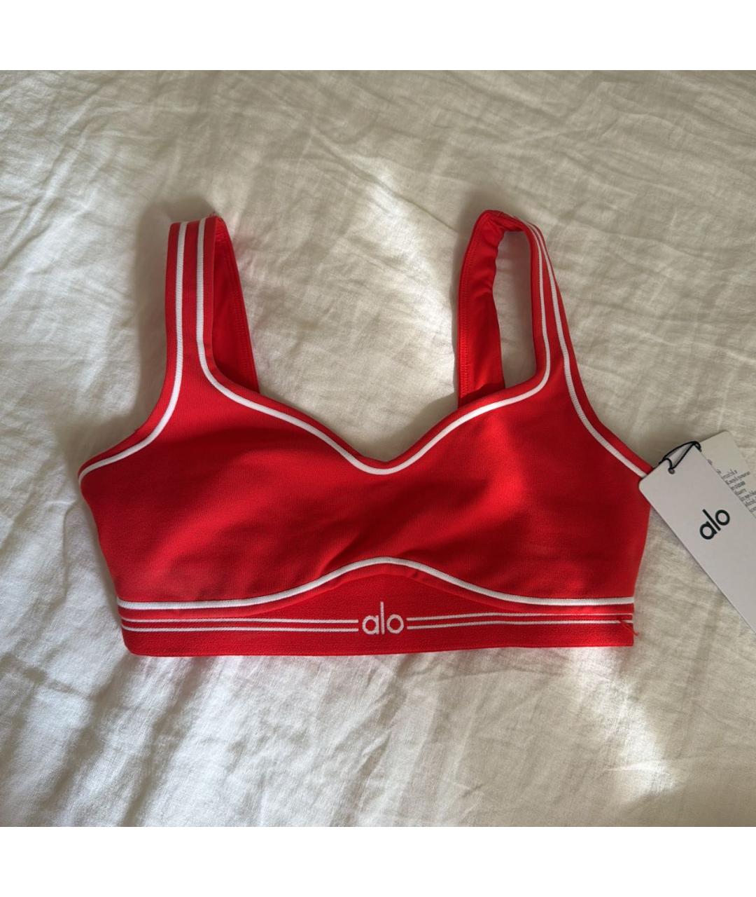 ALO YOGA Красный полиэстеровый спортивные костюмы, фото 4