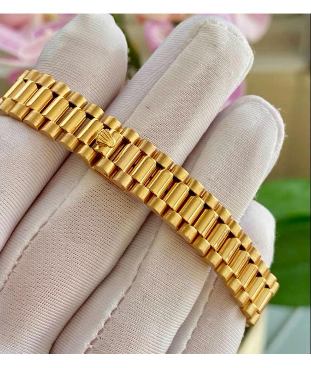 ROLEX Желтые часы из желтого золота, фото 5