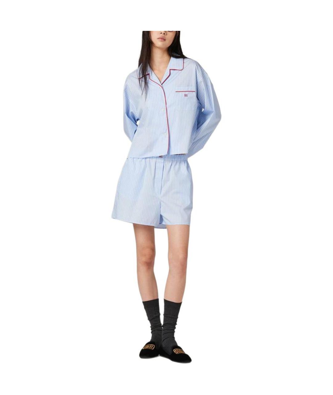 MIU MIU Голубая рубашка, фото 2