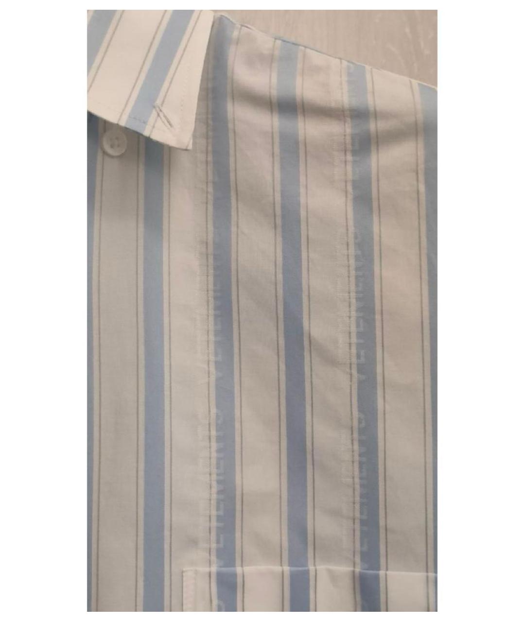 VETEMENTS Белая хлопковая кэжуал рубашка, фото 4