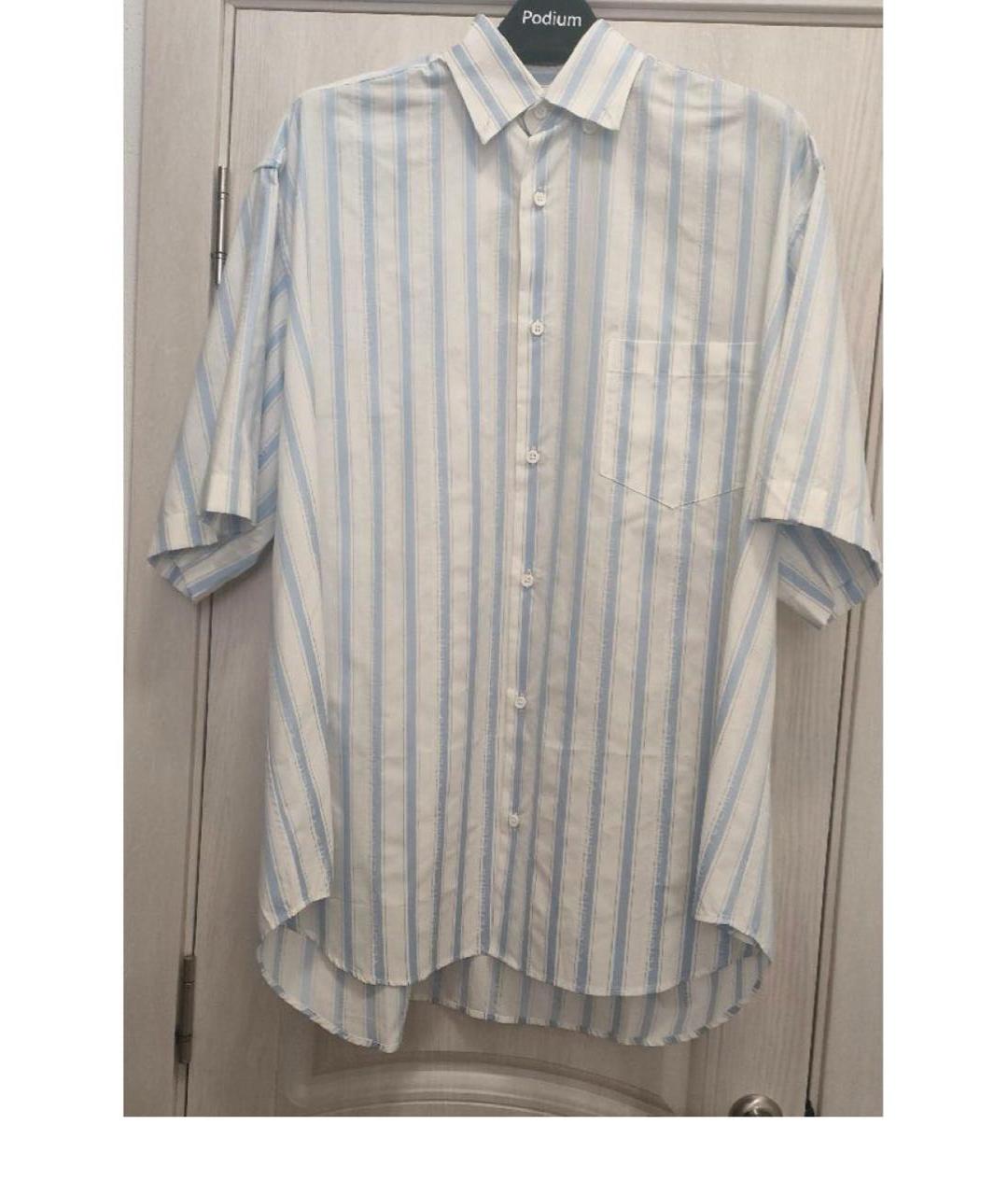 VETEMENTS Белая хлопковая кэжуал рубашка, фото 6