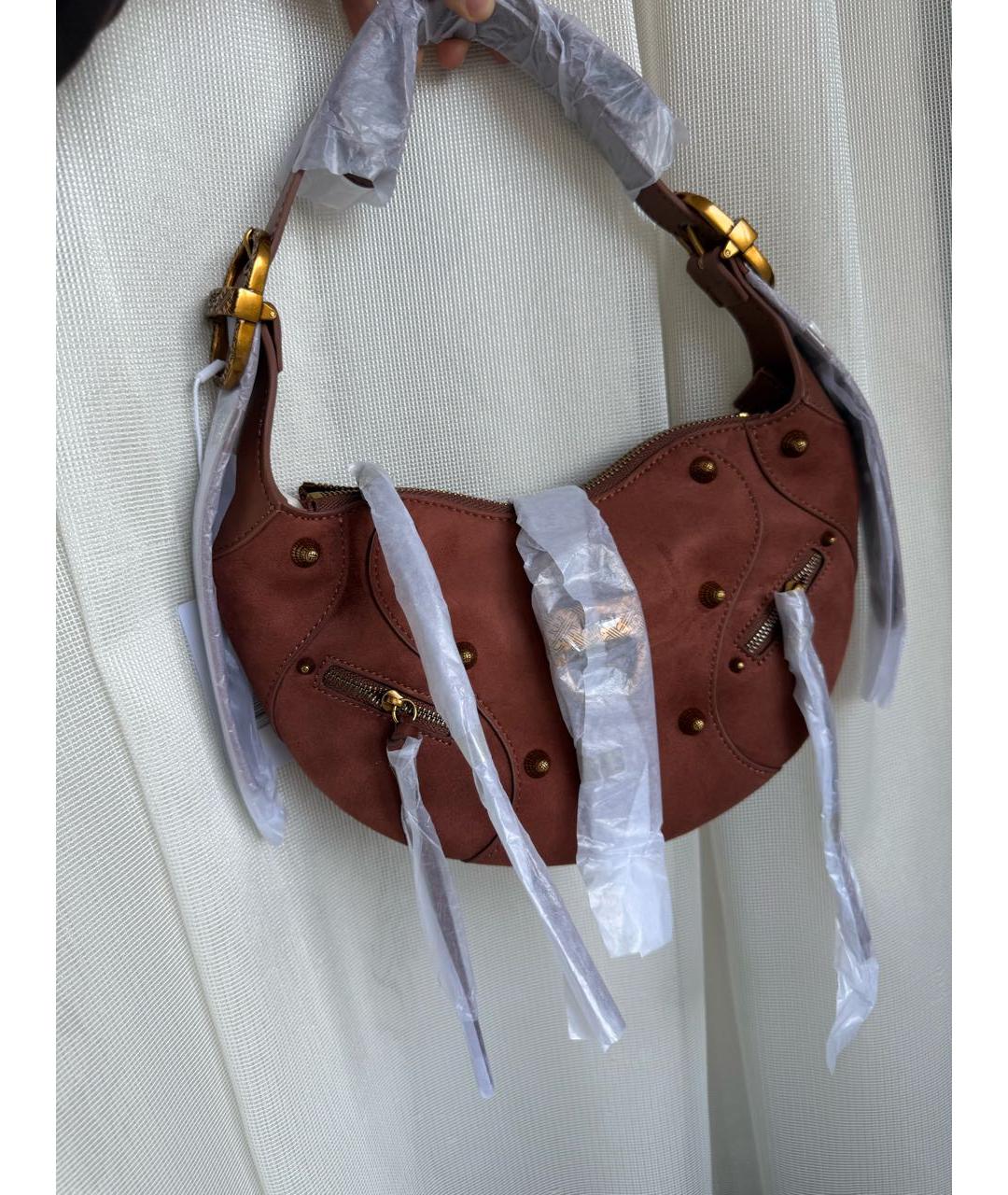 JW PEI Коричневая сумка через плечо из искусственной кожи, фото 7
