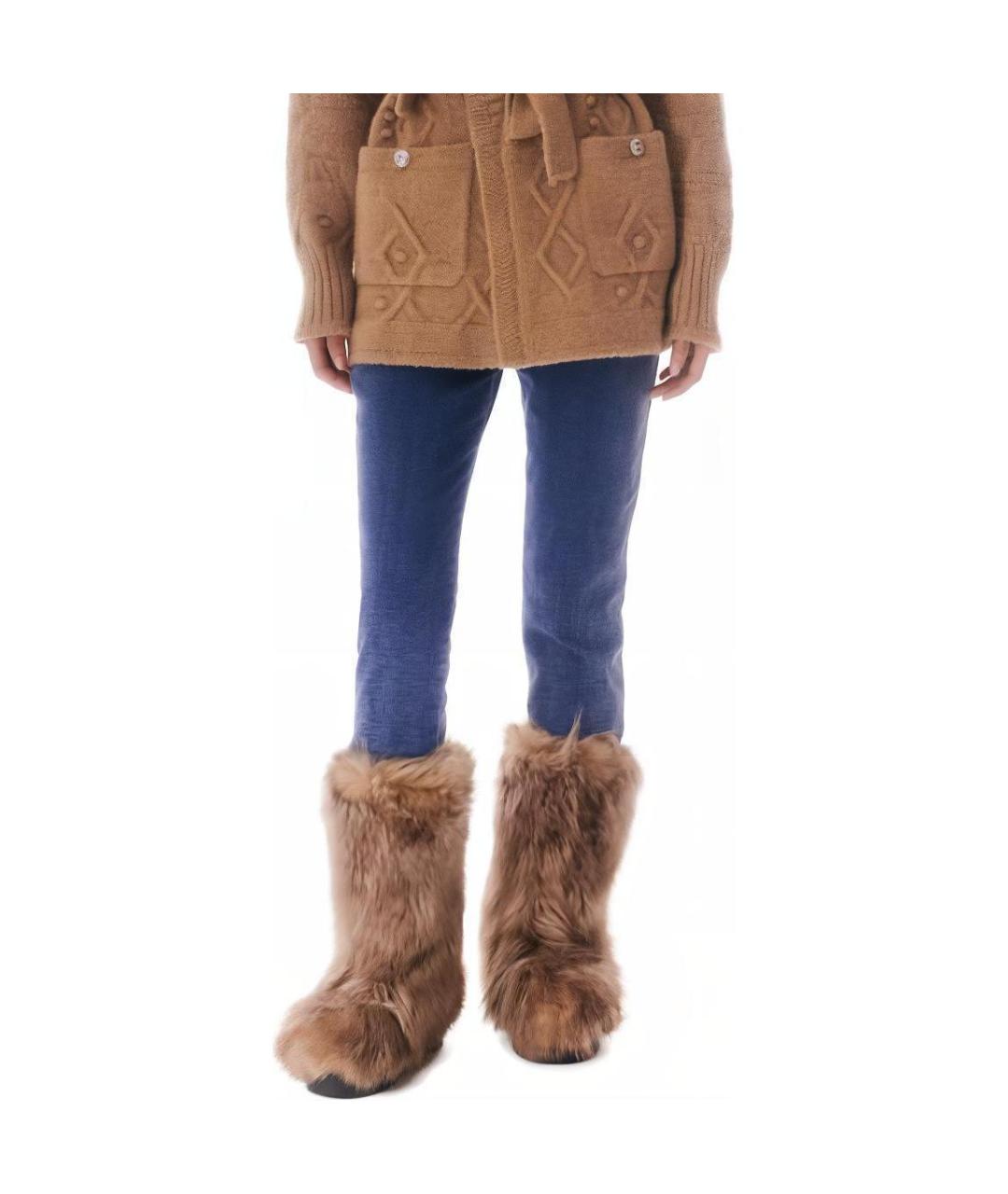 CHANEL Синие прямые джинсы, фото 5