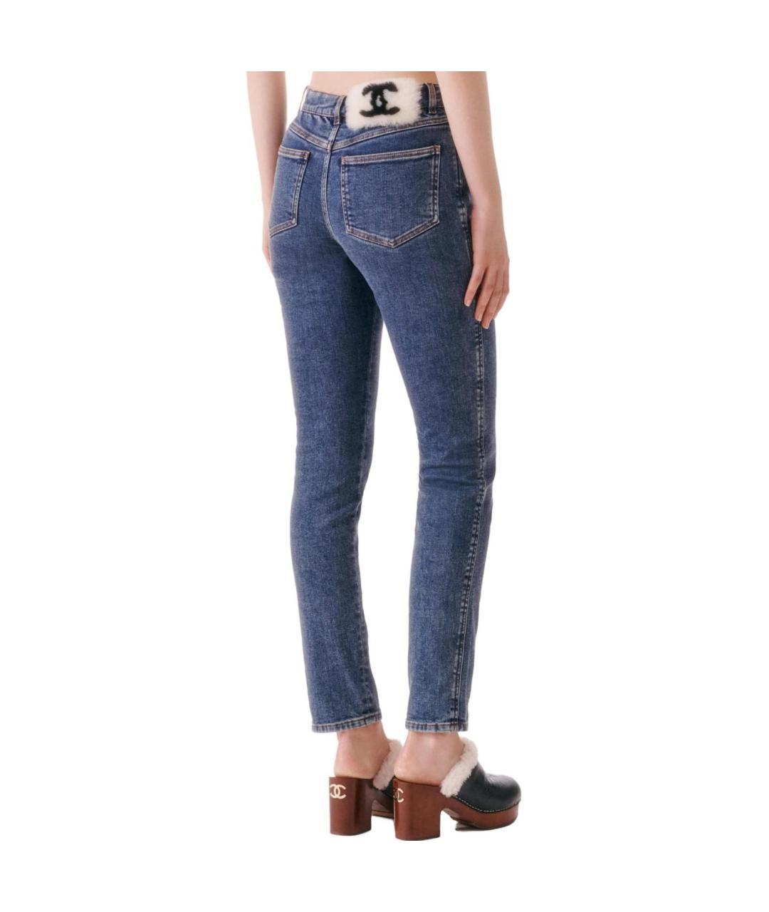 CHANEL Синие прямые джинсы, фото 2