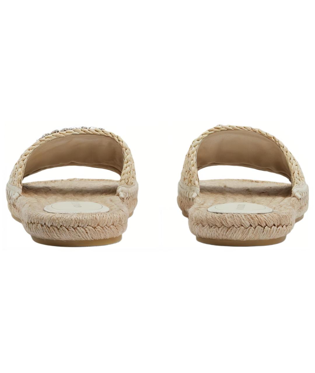 GUCCI Белые шлепанцы, фото 4