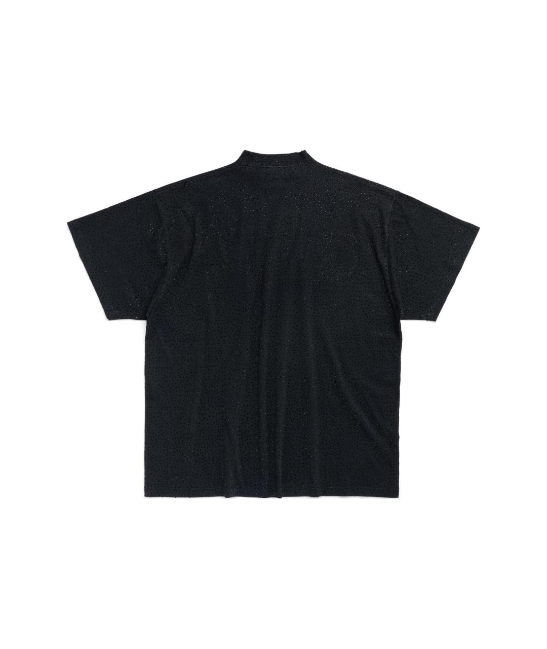 BALENCIAGA Черная футболка, фото 2