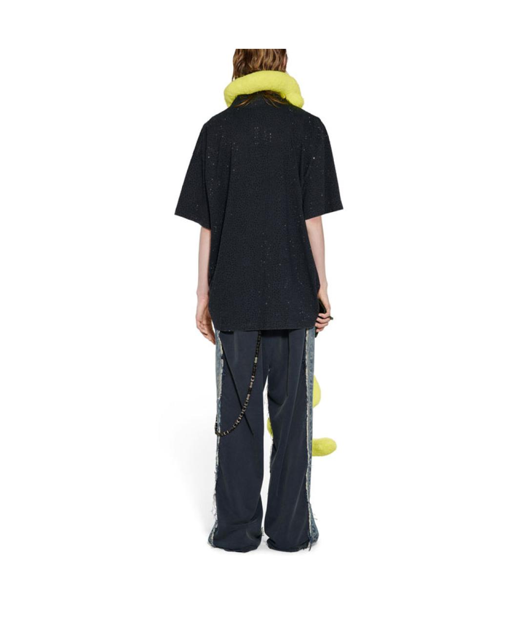 BALENCIAGA Черная футболка, фото 4