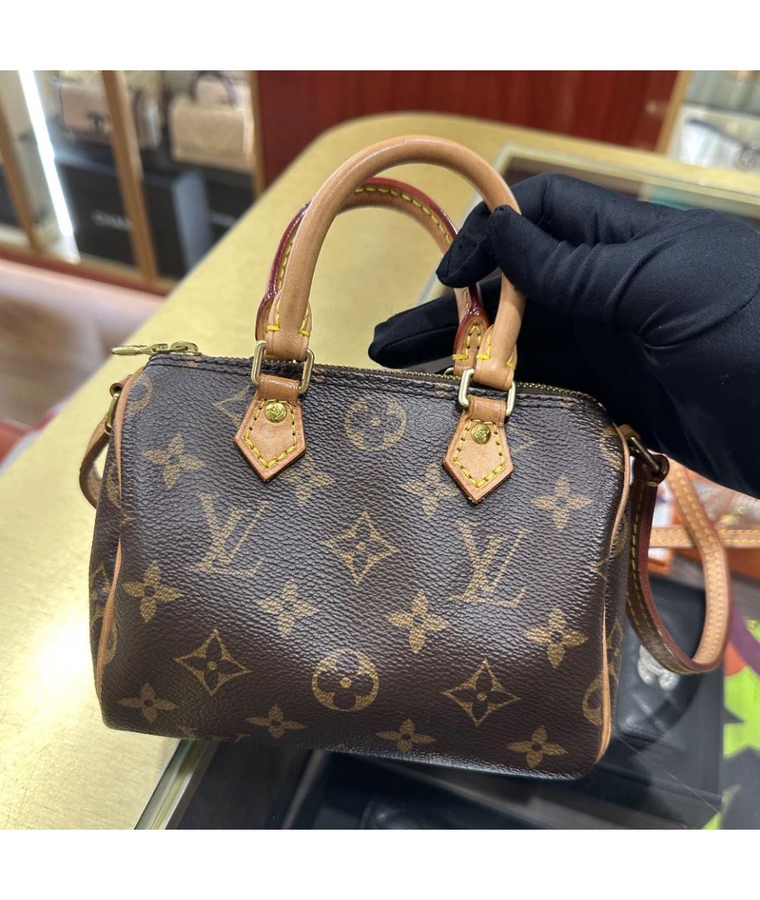 LOUIS VUITTON Коричневая сумка с короткими ручками, фото 1