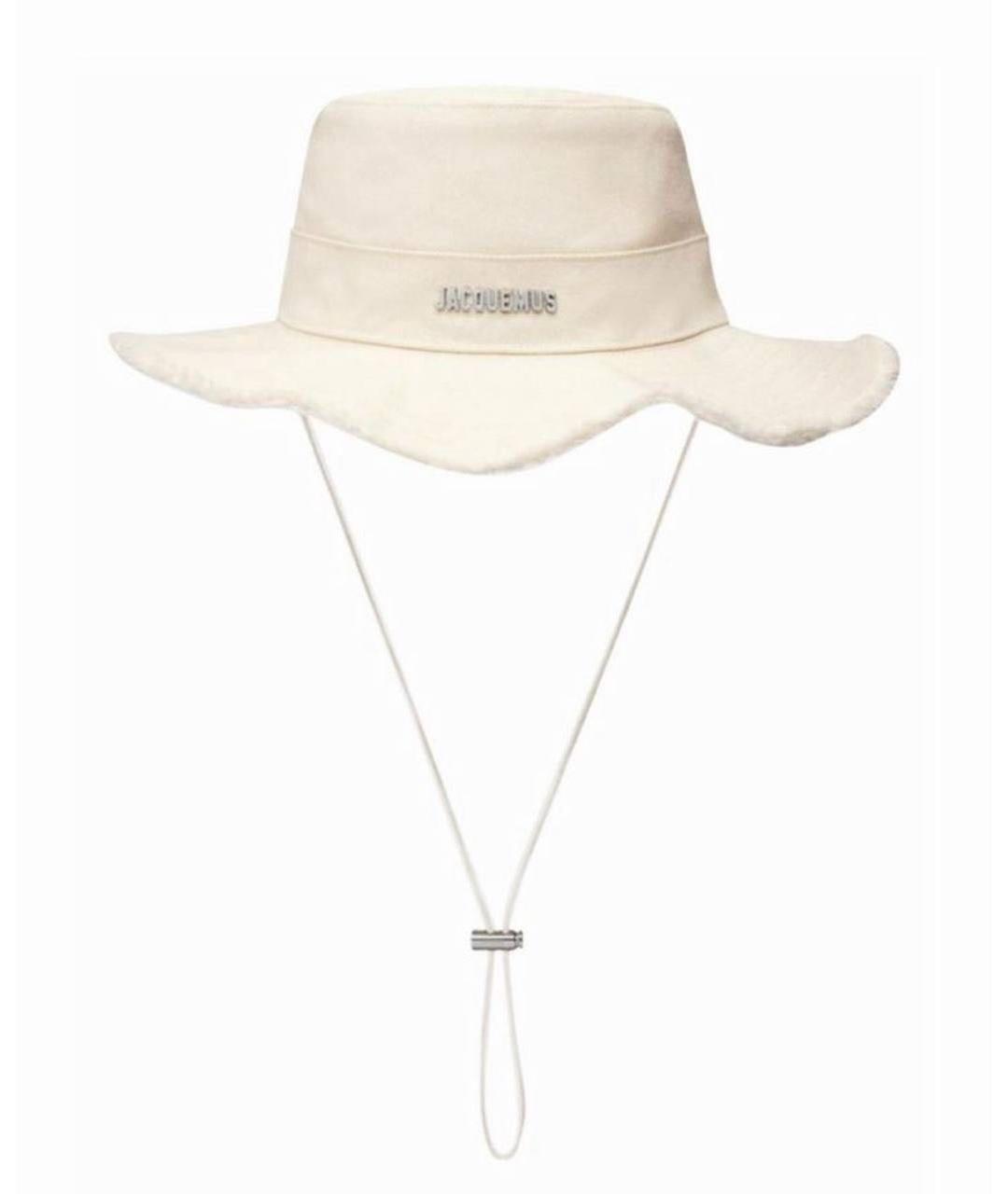 JACQUEMUS Бежевая хлопковая панама, фото 9