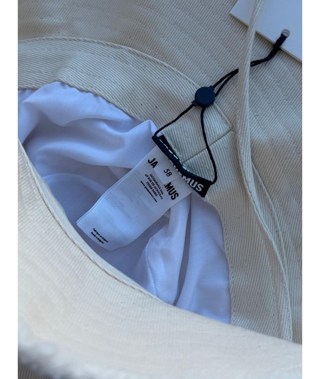 JACQUEMUS Бежевая хлопковая панама, фото 7