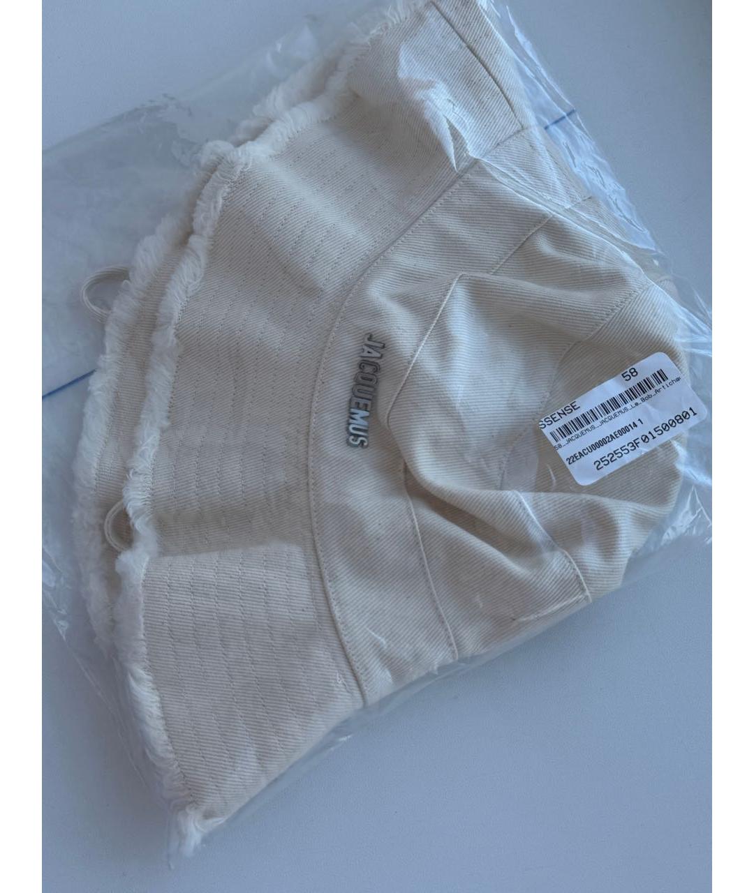 JACQUEMUS Бежевая хлопковая панама, фото 3