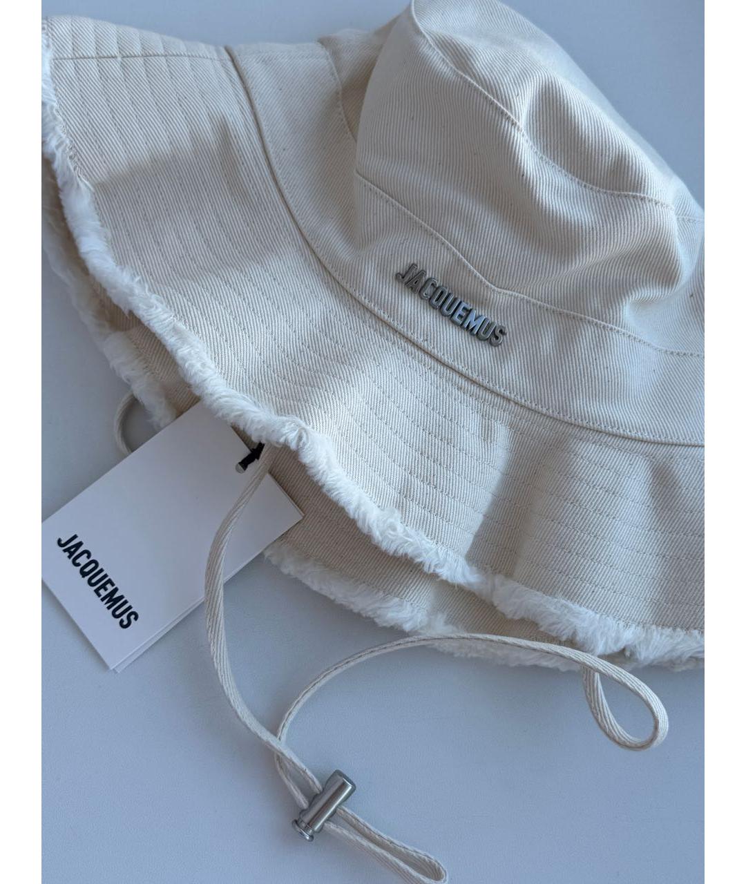 JACQUEMUS Бежевая хлопковая панама, фото 2