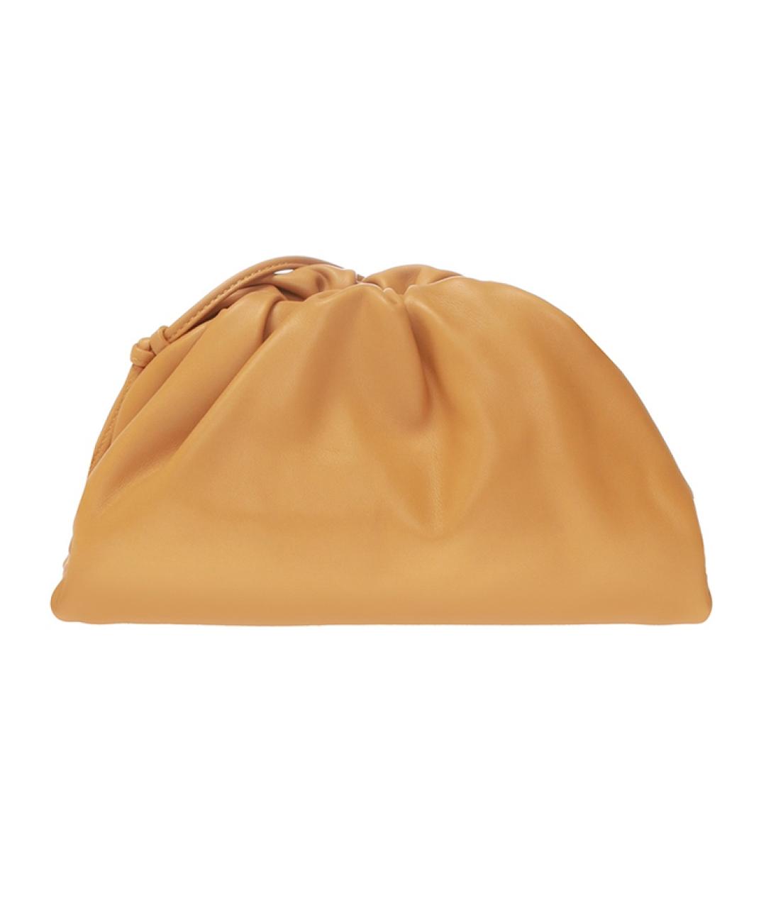 BOTTEGA VENETA Горчичная кожаная сумка через плечо, фото 3