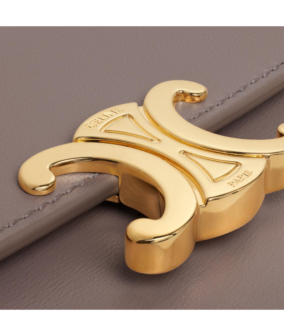 CELINE Серый кожаный кардхолдер, фото 5