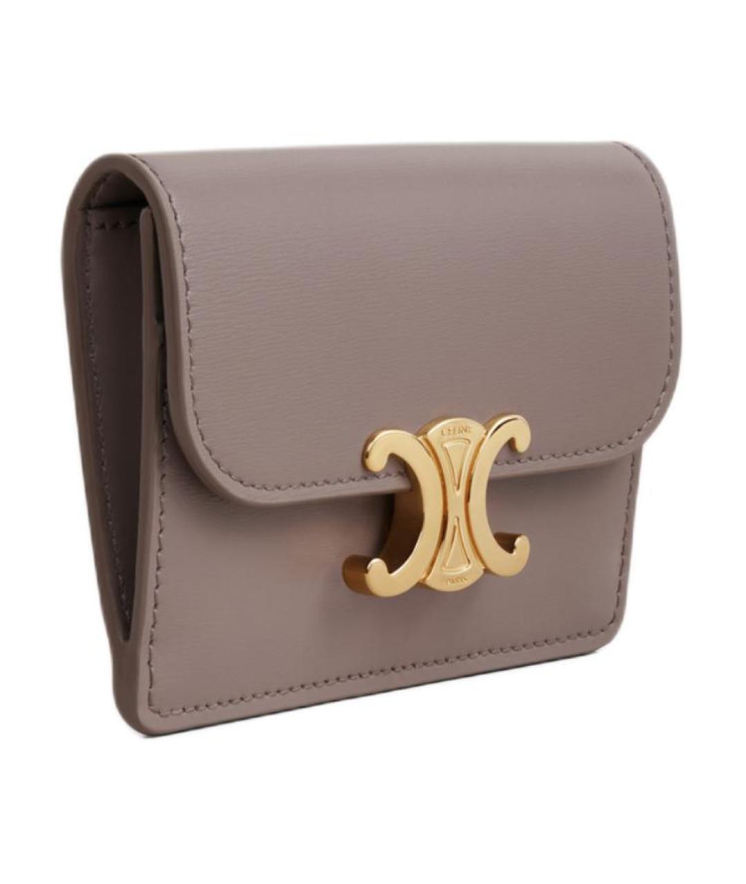 CELINE Серый кожаный кардхолдер, фото 2