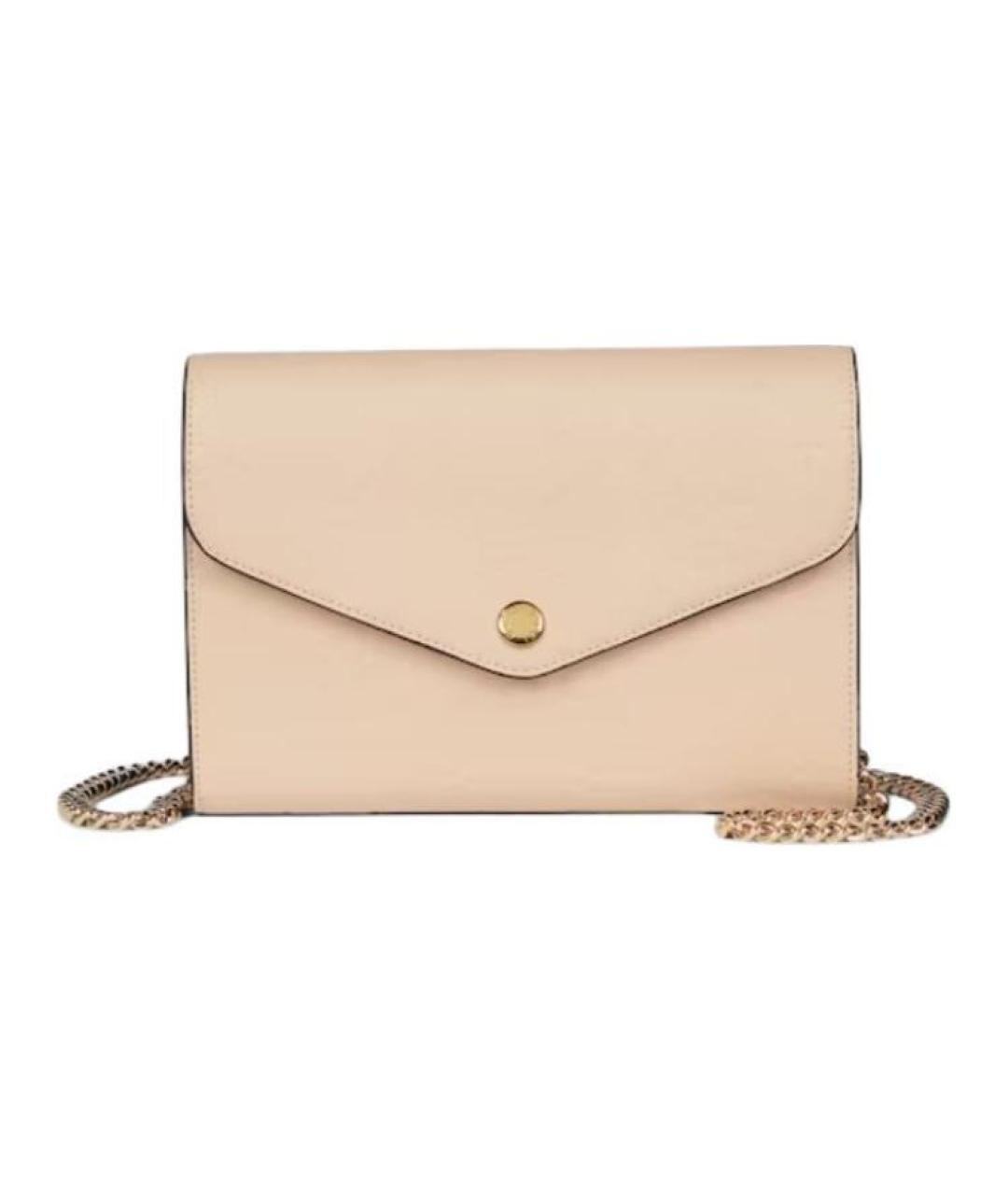 GUCCI Бежевая кожаная сумка через плечо, фото 1