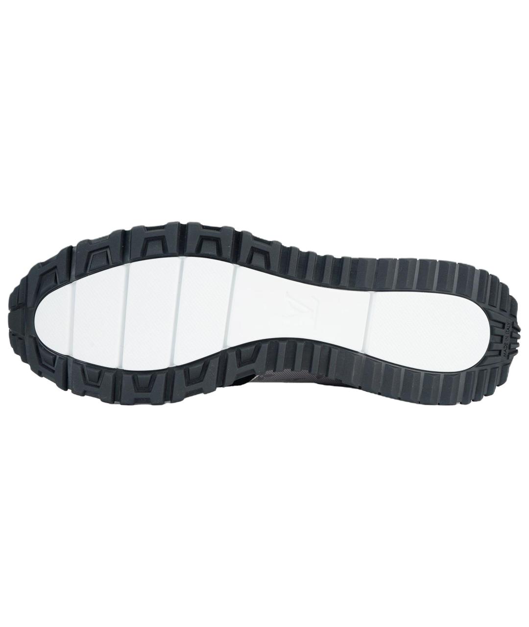 LOUIS VUITTON Черные кожаные низкие кроссовки / кеды, фото 5