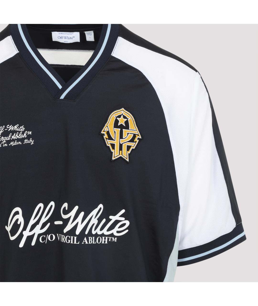 OFF-WHITE Синяя футболка, фото 3