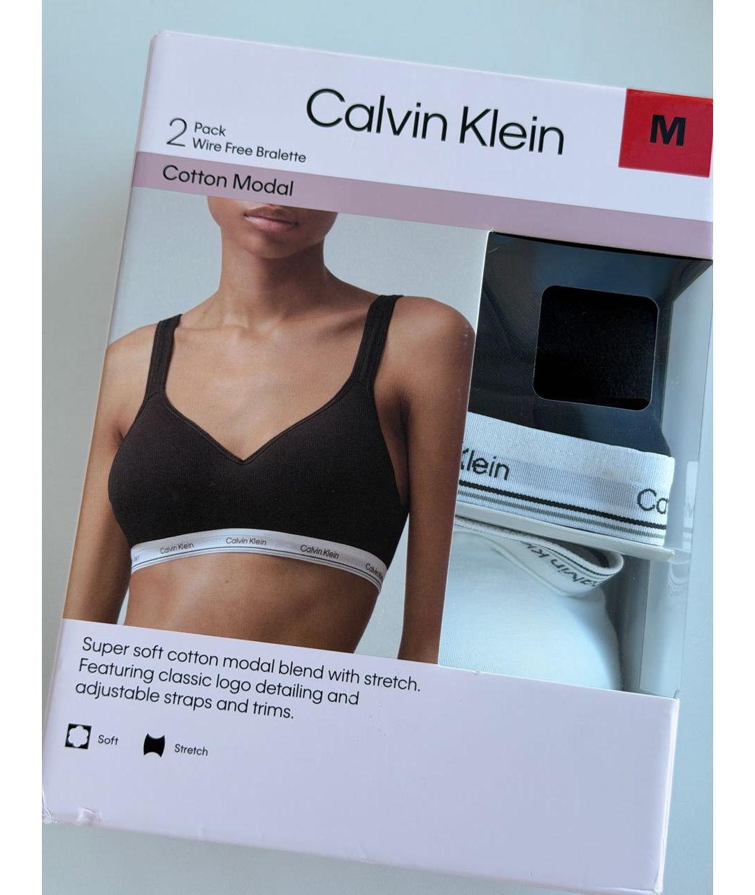 CALVIN KLEIN Черный бюстгалтеры, фото 9