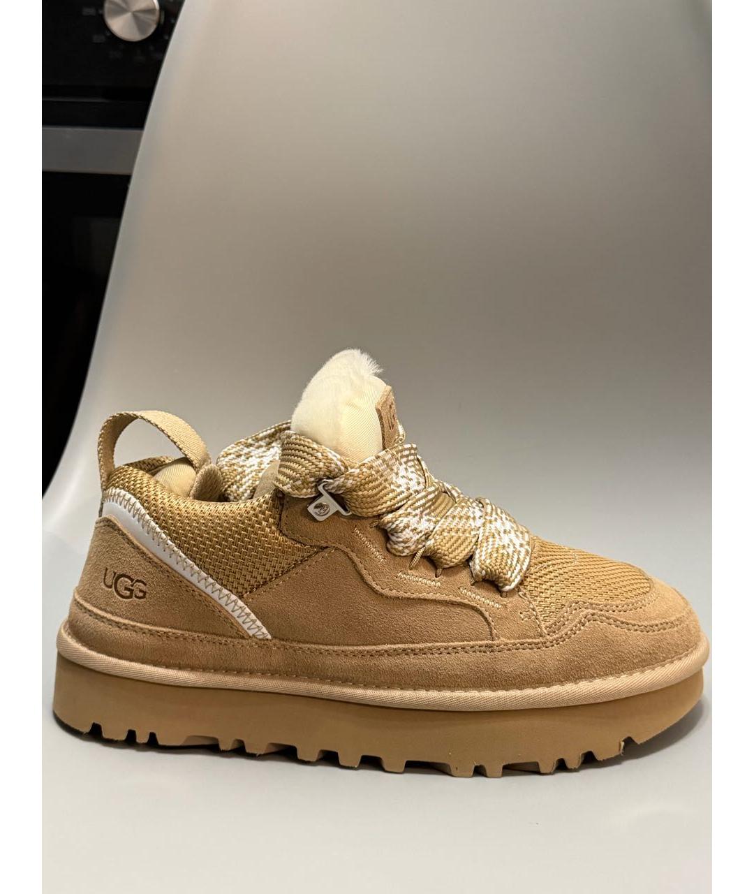 UGG AUSTRALIA Коричневые замшевые кроссовки, фото 7