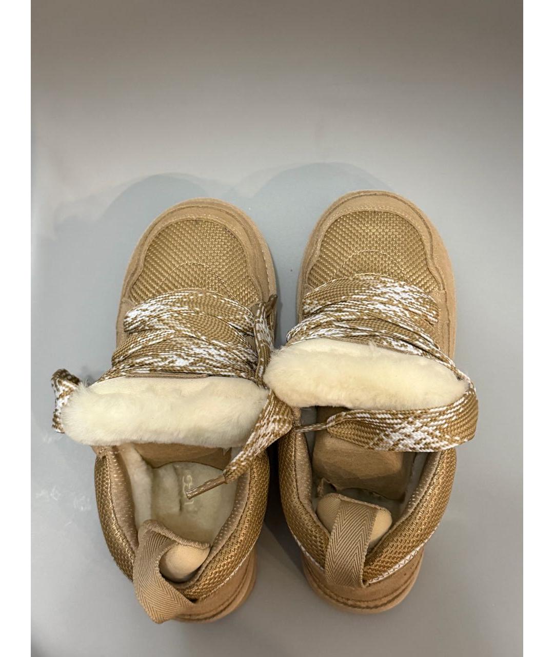 UGG AUSTRALIA Коричневые замшевые кроссовки, фото 3