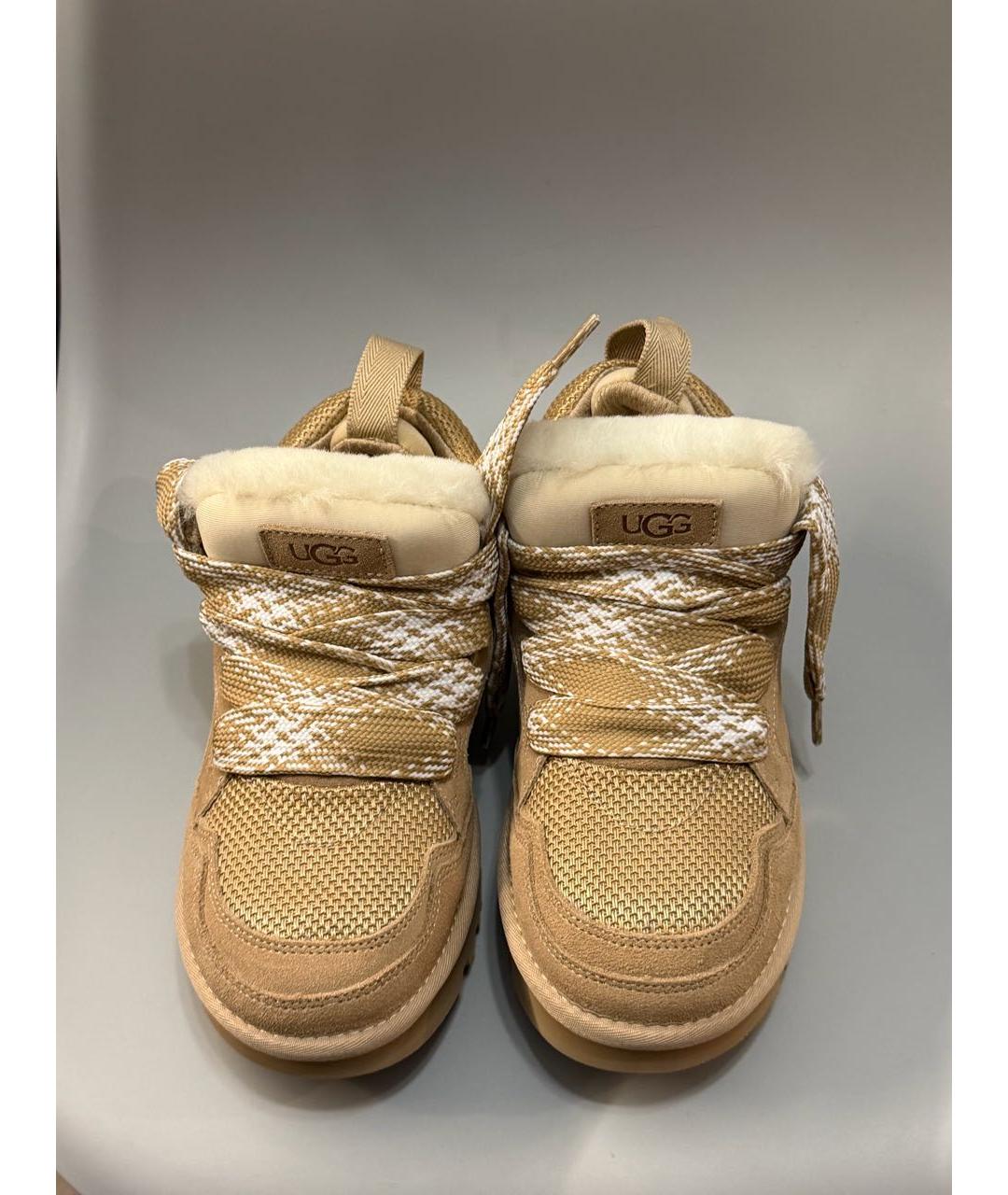 UGG AUSTRALIA Коричневые замшевые кроссовки, фото 2