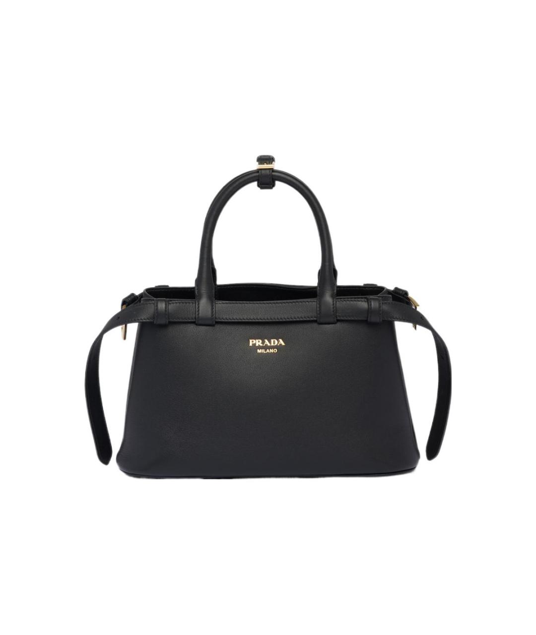 PRADA Черная кожаная сумка через плечо, фото 6